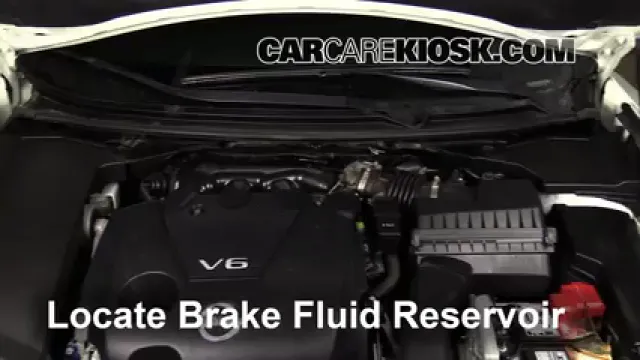 2013 Nissan Maxima SV 3.5L V6 Liquide de frein Ajouter du liquide
